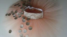 tutu with hand made silk discs